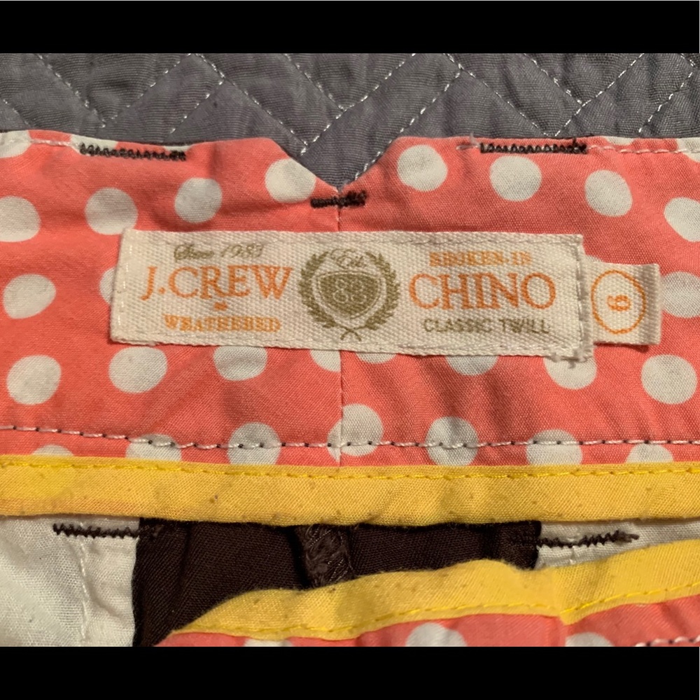 J.Crew brown cotton shorts, size 6